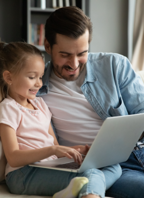 Father and daughter